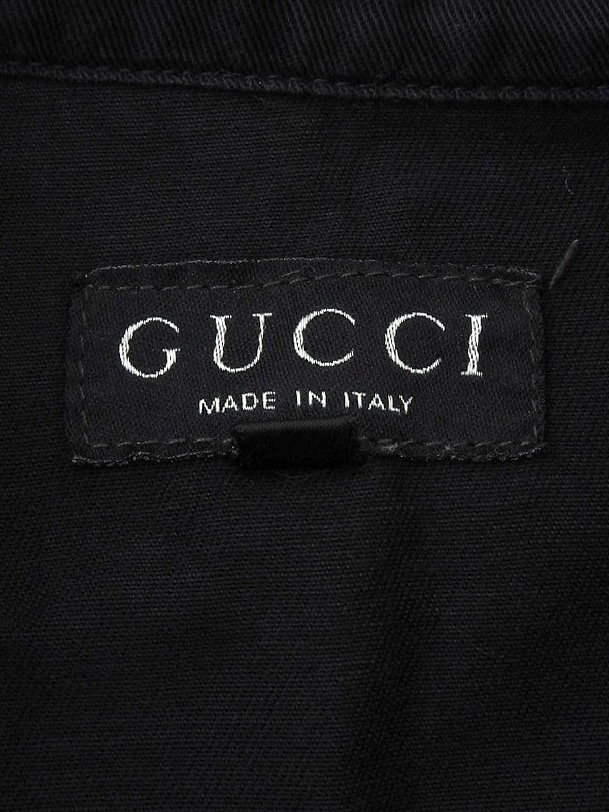 トム・フォード期 ロゴボタンデニムシャツ ブラック