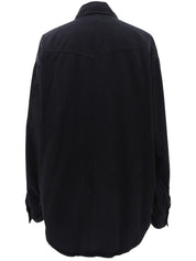 トム・フォード期 ロゴボタンデニムシャツ ブラック