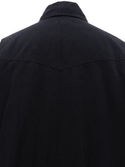 トム・フォード期 ロゴボタンデニムシャツ ブラック