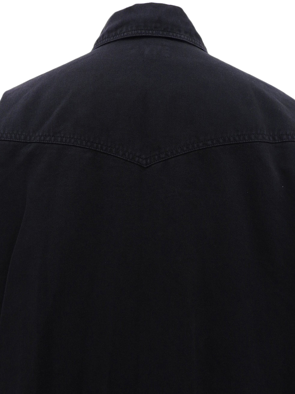 トム・フォード期 ロゴボタンデニムシャツ ブラック