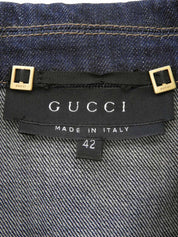 デニムロゴボタンジャケット インディゴ