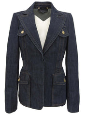 デニムロゴボタンジャケット インディゴ