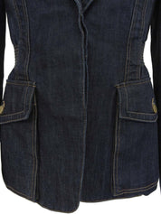 デニムロゴボタンジャケット インディゴ