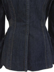 デニムロゴボタンジャケット インディゴ