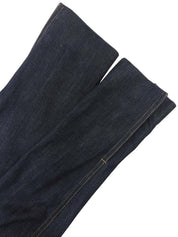 靛蓝色牛仔布logo纽扣夹克