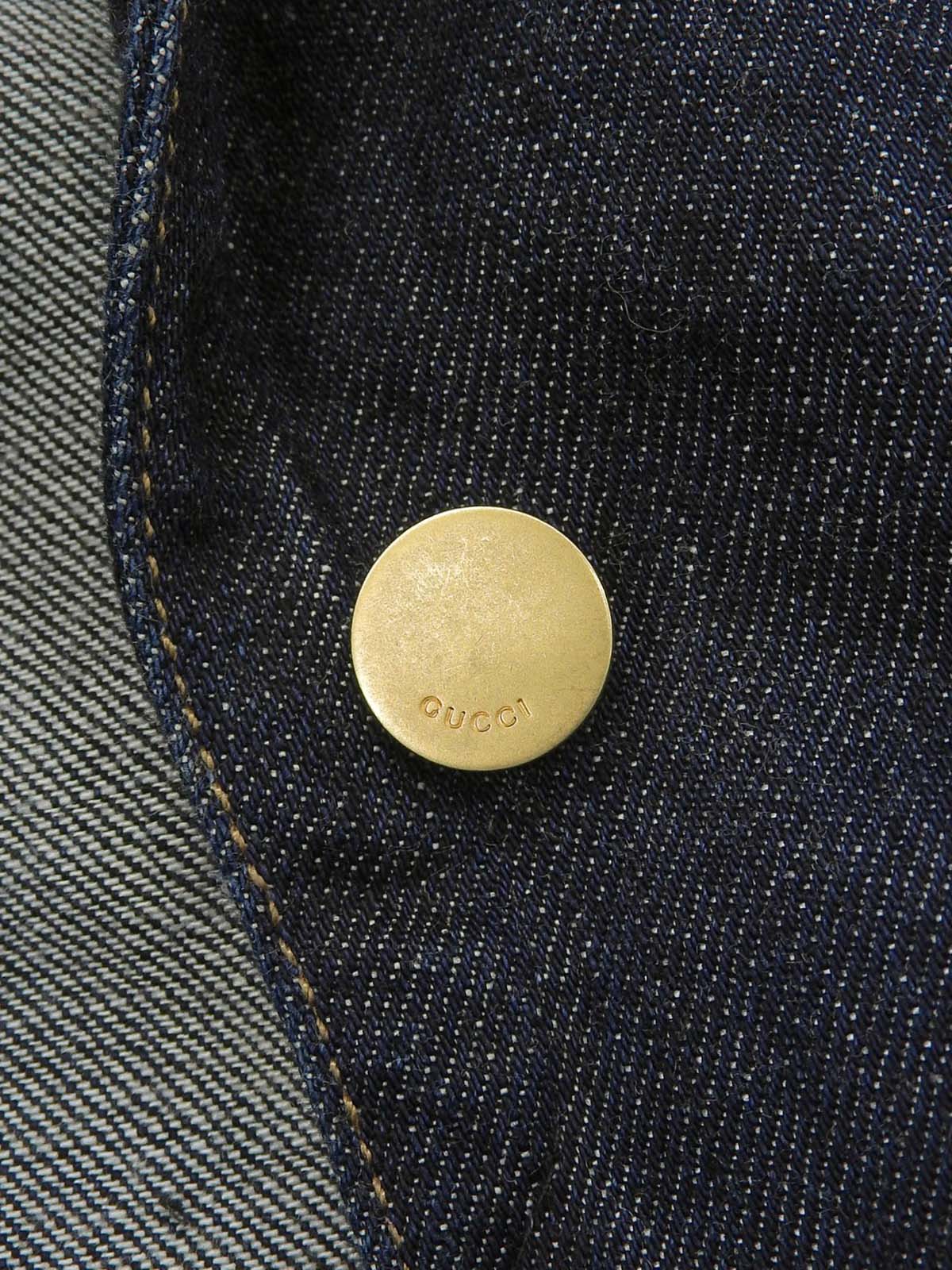 デニムロゴボタンジャケット インディゴ