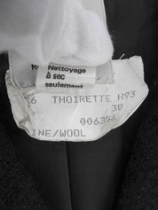 ウールロゴボタンセットアップ ブラック