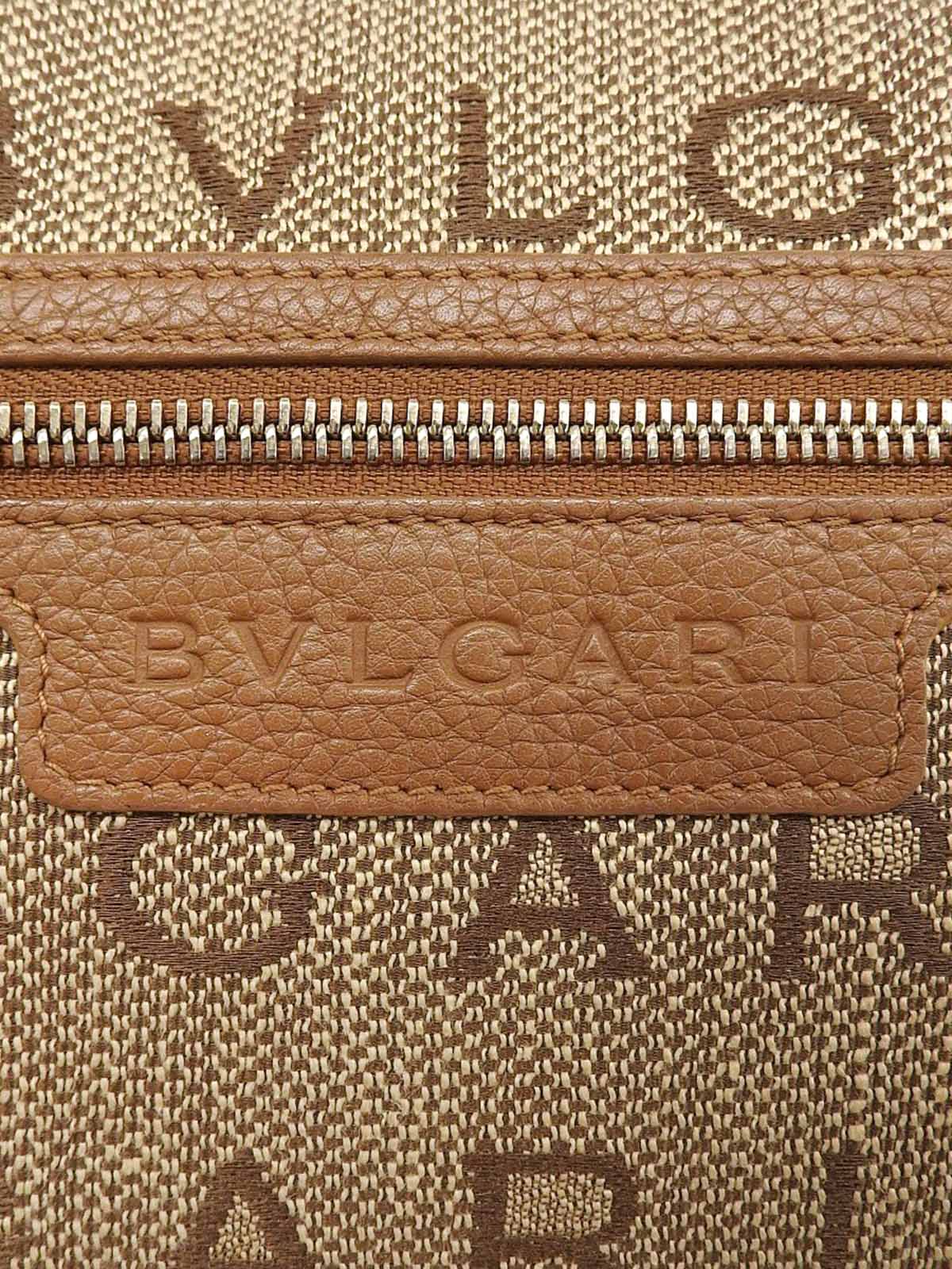 ロゴマニアワンショルダーバッグ ベージュ