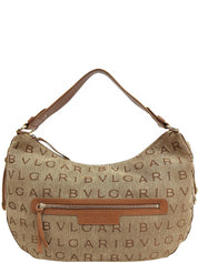 ロゴマニアワンショルダーバッグ ベージュ