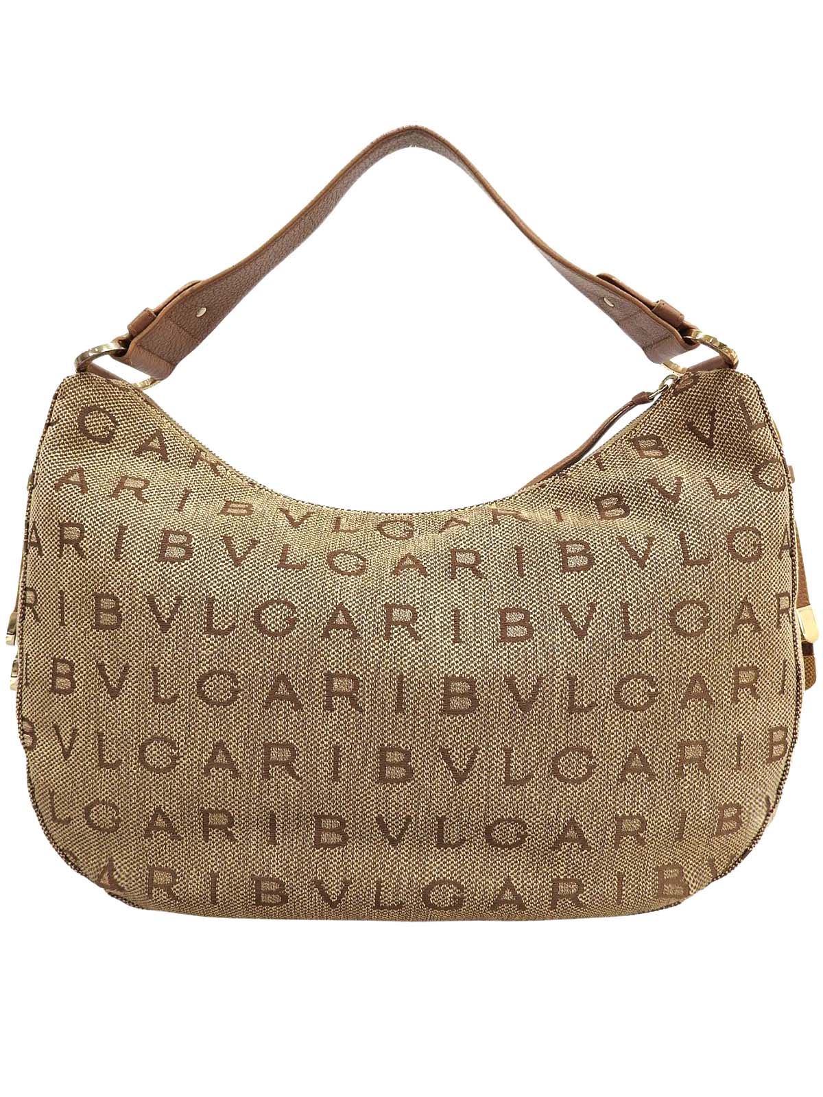 ロゴマニアワンショルダーバッグ ベージュ