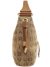 ロゴマニアワンショルダーバッグ ベージュ