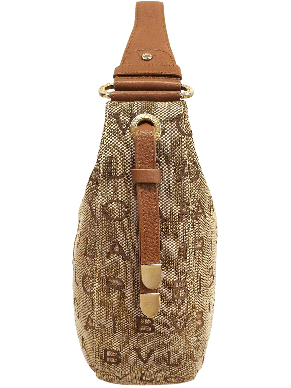 ロゴマニアワンショルダーバッグ ベージュ