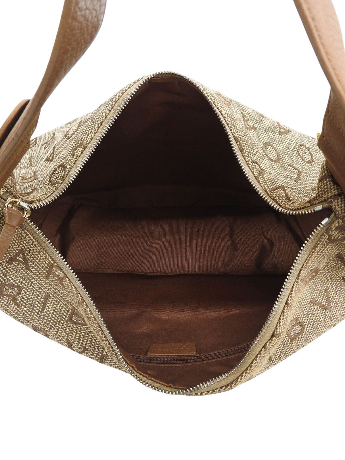 ロゴマニアワンショルダーバッグ ベージュ