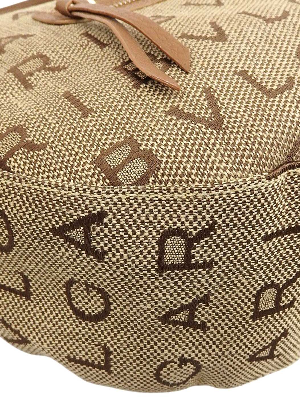 ロゴマニアワンショルダーバッグ ベージュ