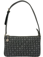 ロゴマニアショルダーバッグ ブラック