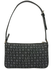 ロゴマニアショルダーバッグ ブラック