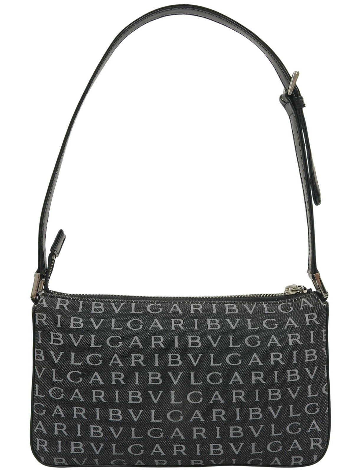 ロゴマニアショルダーバッグ ブラック