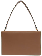 ロゴターンロックワンショルダーバッグ ブラウン