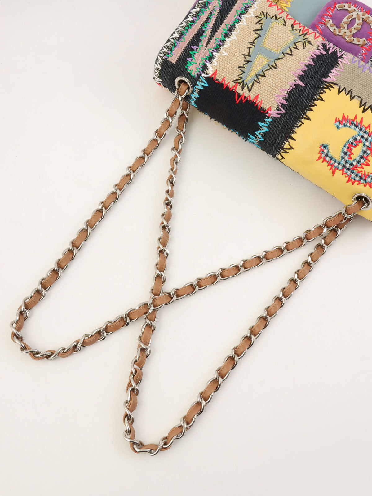 2010年頃製 パッチワークCCマークチェーンショルダーバッグ マルチ