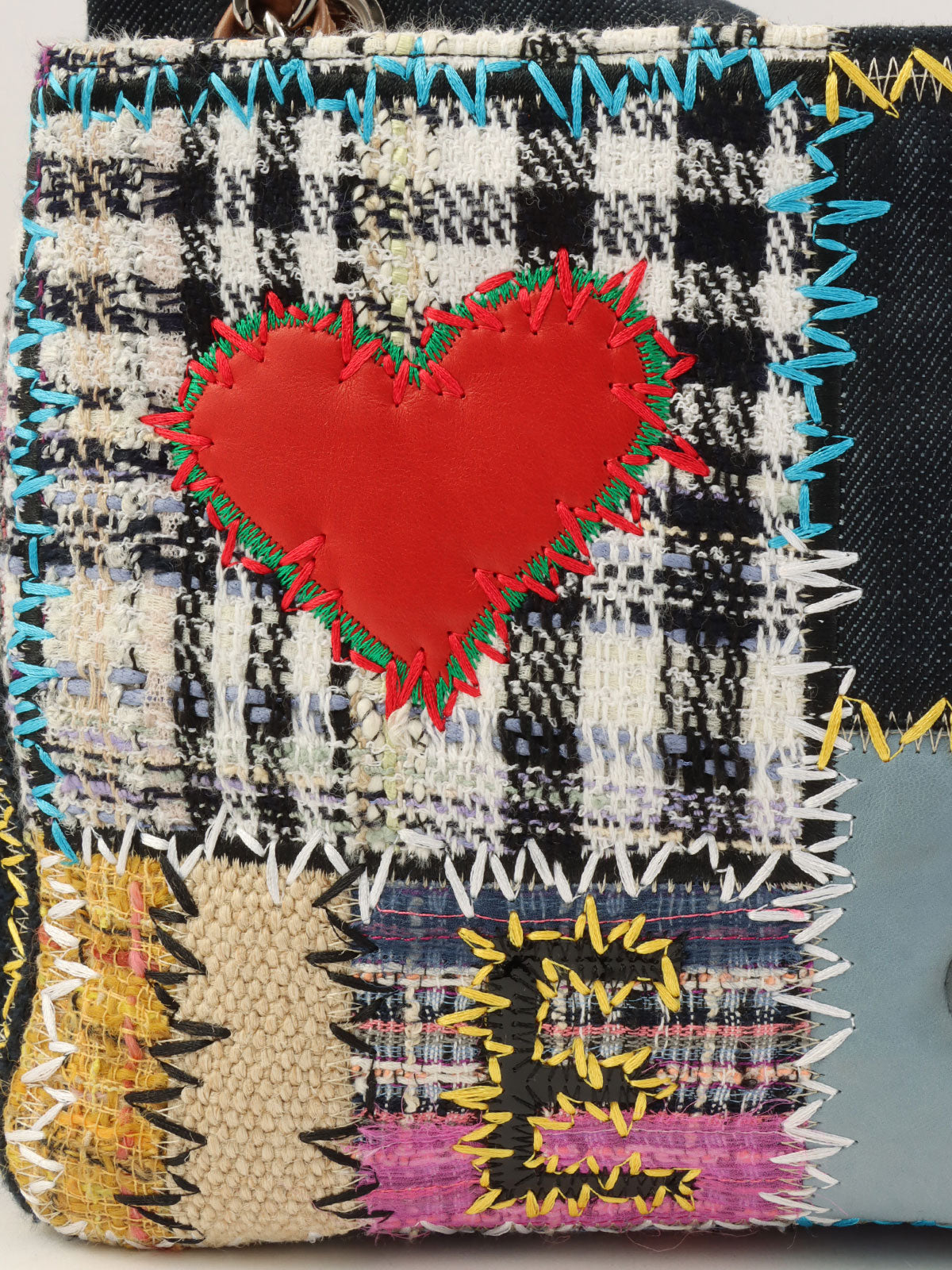 2010年頃製 パッチワークCCマークチェーンショルダーバッグ マルチ