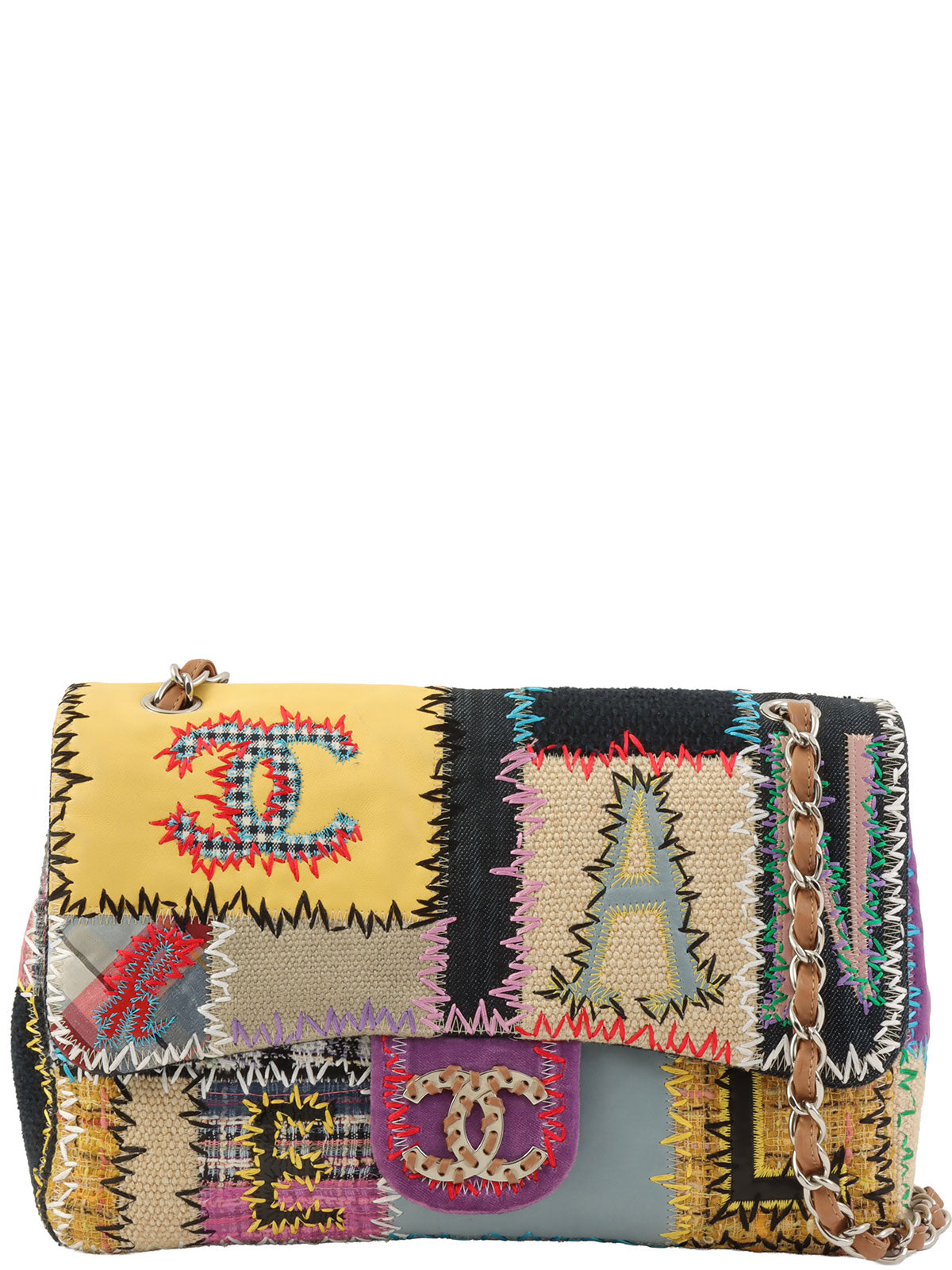 2010年頃製 パッチワークCCマークチェーンショルダーバッグ マルチ