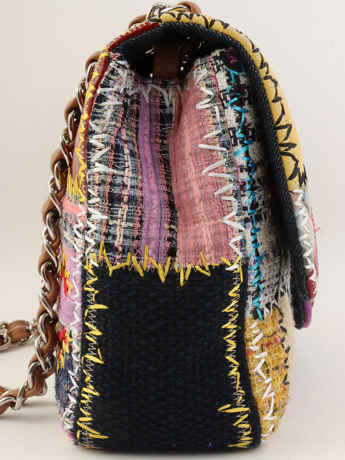 2010年頃製 パッチワークCCマークチェーンショルダーバッグ マルチ