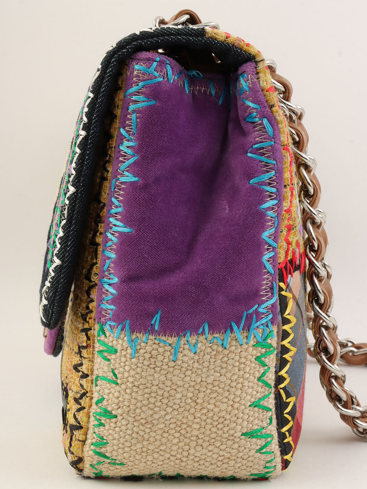 2010年頃製 パッチワークCCマークチェーンショルダーバッグ マルチ