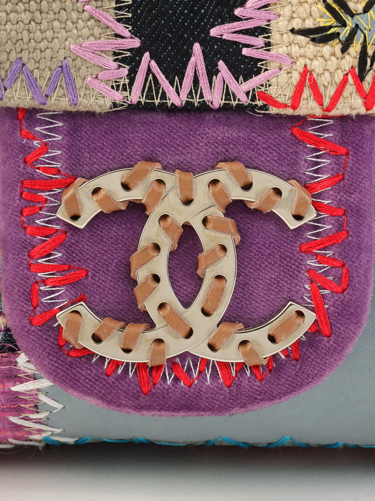 2010年頃製 パッチワークCCマークチェーンショルダーバッグ マルチ