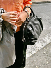 2005年頃製 CCマークチャームハンドバッグ ブラック