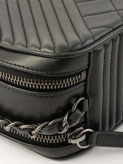 2014 CC Mark Charm Chain Shoulder Bag Black