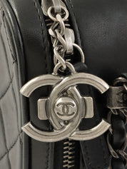 2014 CC Mark Charm Chain Shoulder Bag Black