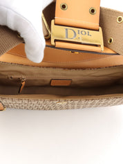 Trotter Pattern Street Chic Shoulder Bag in Beige