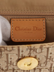 Trotter Pattern Street Chic Shoulder Bag in Beige