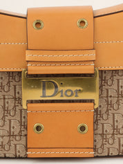 Trotter Pattern Street Chic Shoulder Bag in Beige