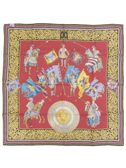 Multi-motif scarf Bordeaux/Multi