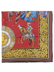 多图案丝巾 波尔多/多色