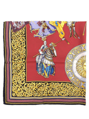 マルチモチーフスカーフ ボルドー/マルチ