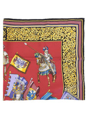 Multi-motif scarf Bordeaux/Multi