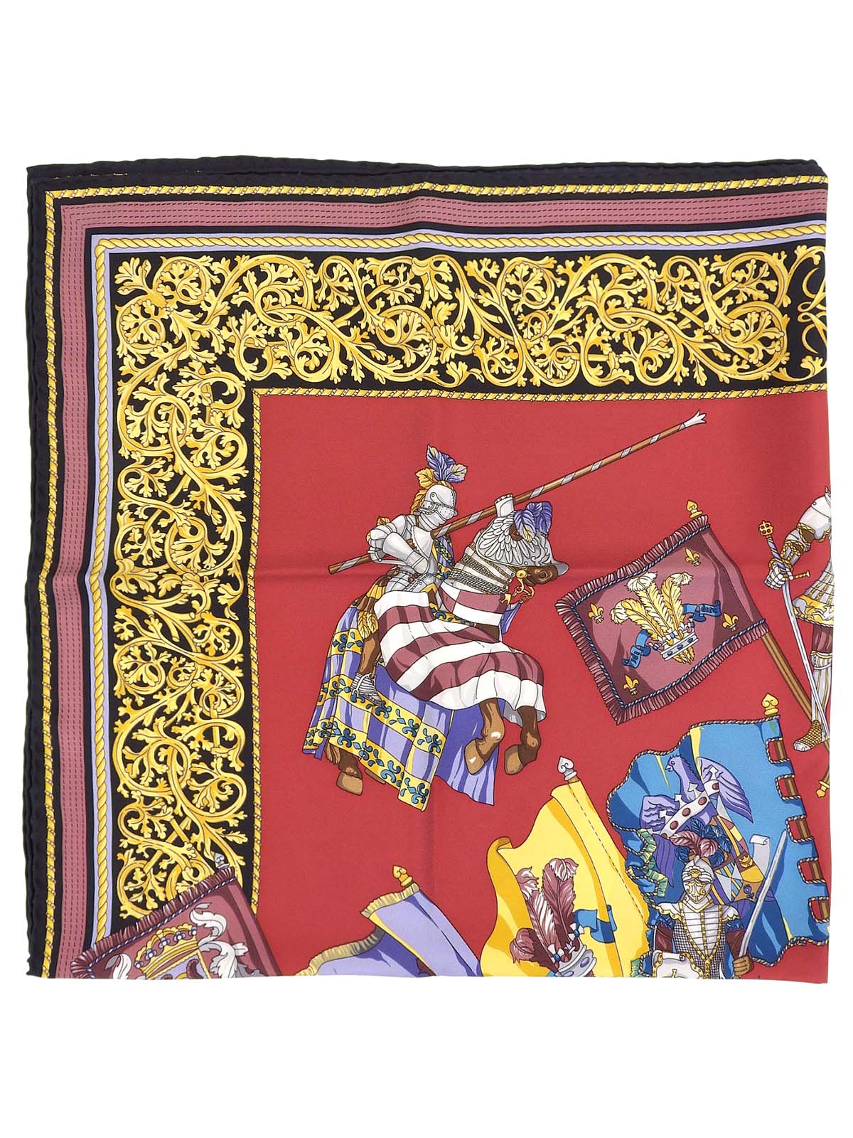 マルチモチーフスカーフ ボルドー/マルチ