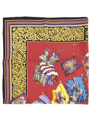 マルチモチーフスカーフ ボルドー/マルチ