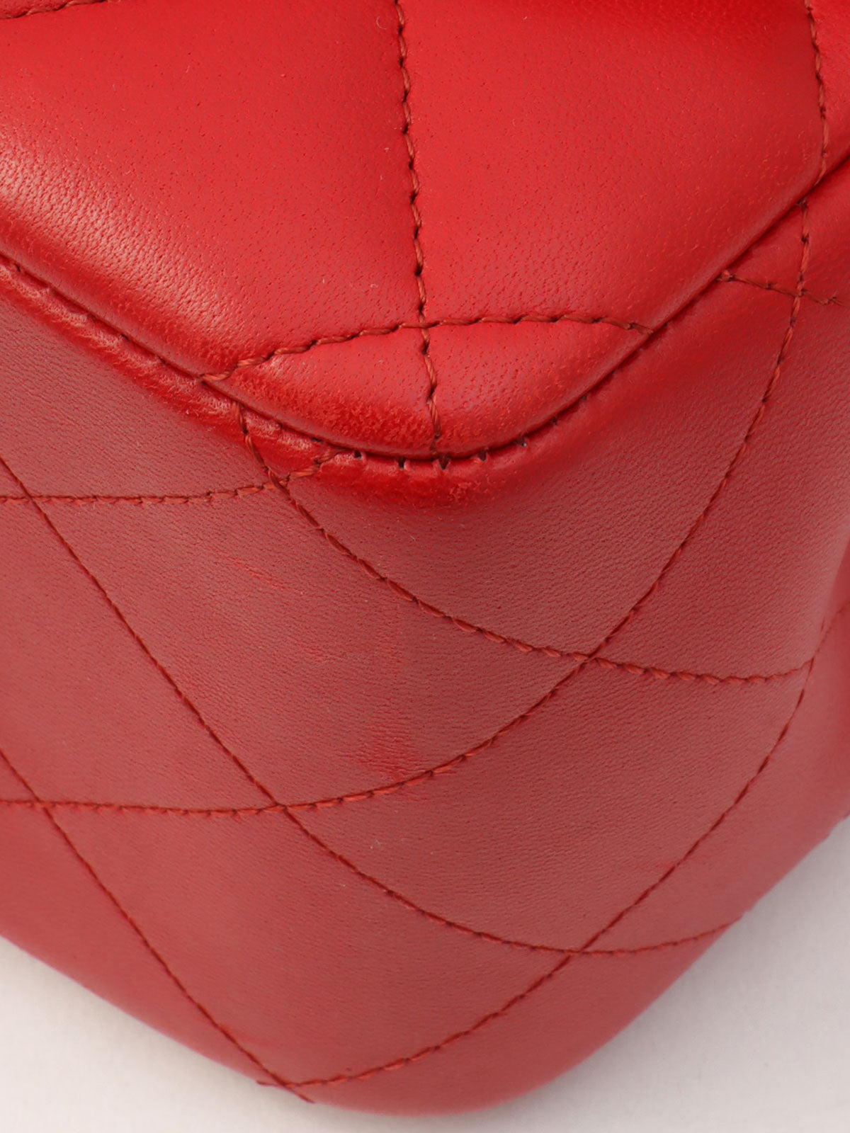 CC Turn-lock Chain Bag, Red, circa 2013