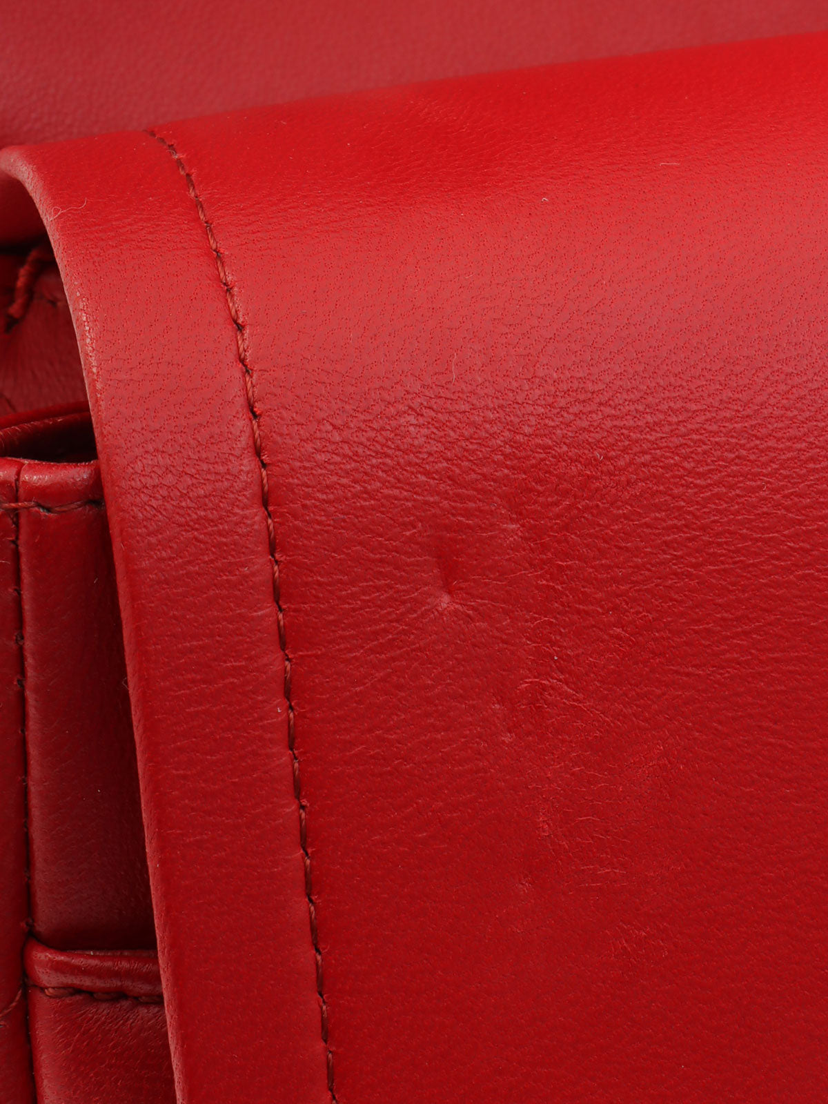 CC Turn-lock Chain Bag, Red, circa 2013