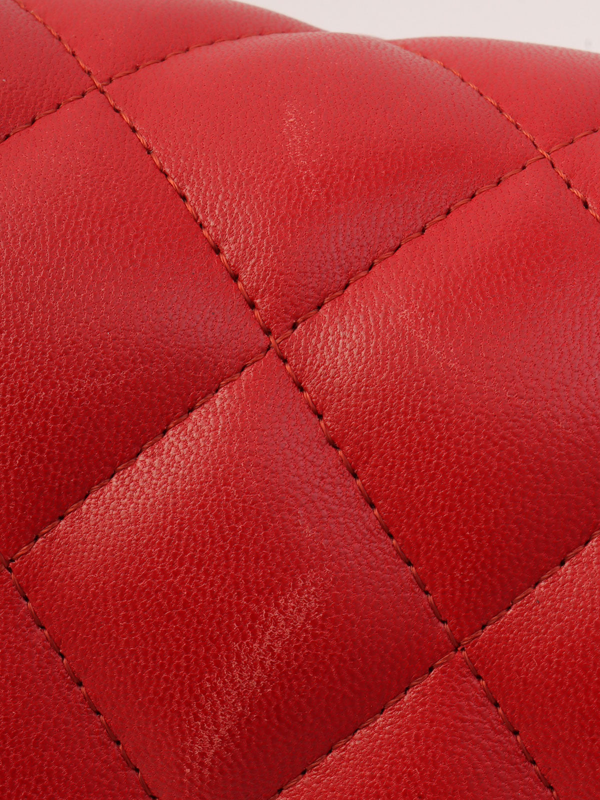 CC Turn-lock Chain Bag, Red, circa 2013