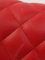 CC Turn-lock Chain Bag, Red, circa 2013