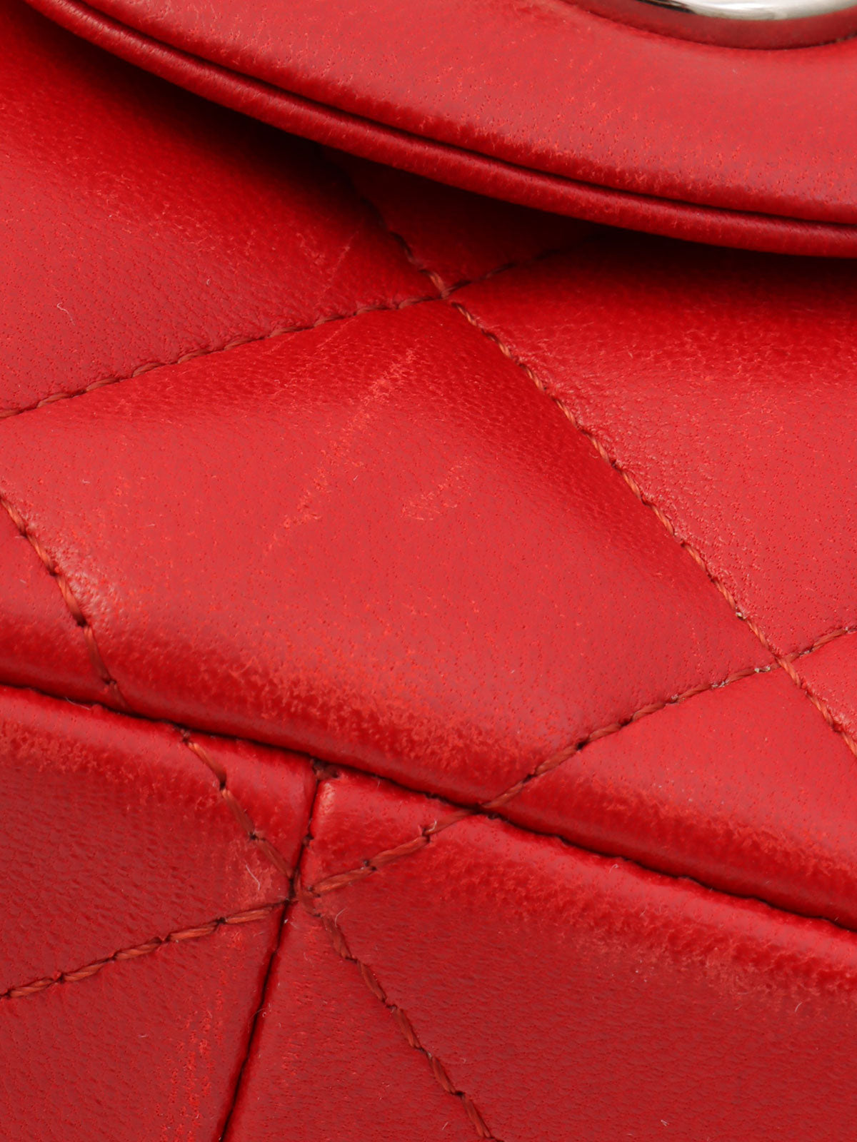 CC Turn-lock Chain Bag, Red, circa 2013