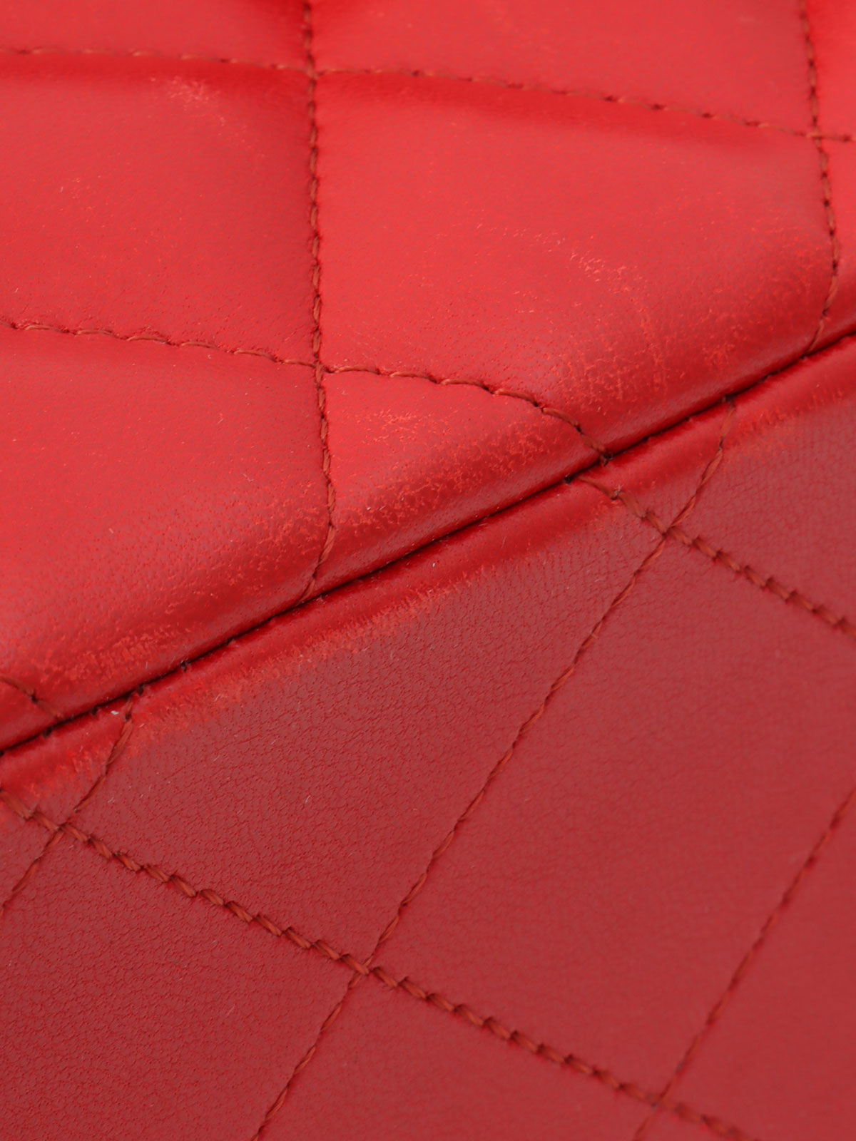 CC Turn-lock Chain Bag, Red, circa 2013