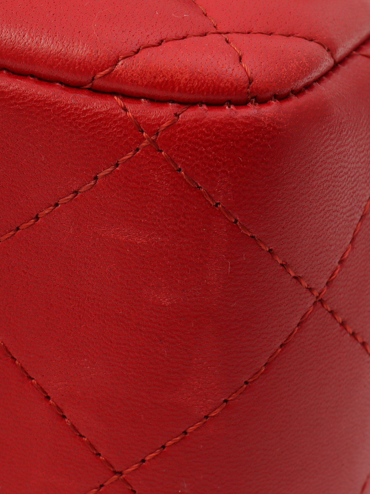 CC Turn-lock Chain Bag, Red, circa 2013