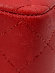 CC Turn-lock Chain Bag, Red, circa 2013