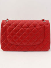 CC Turn-lock Chain Bag, Red, circa 2013
