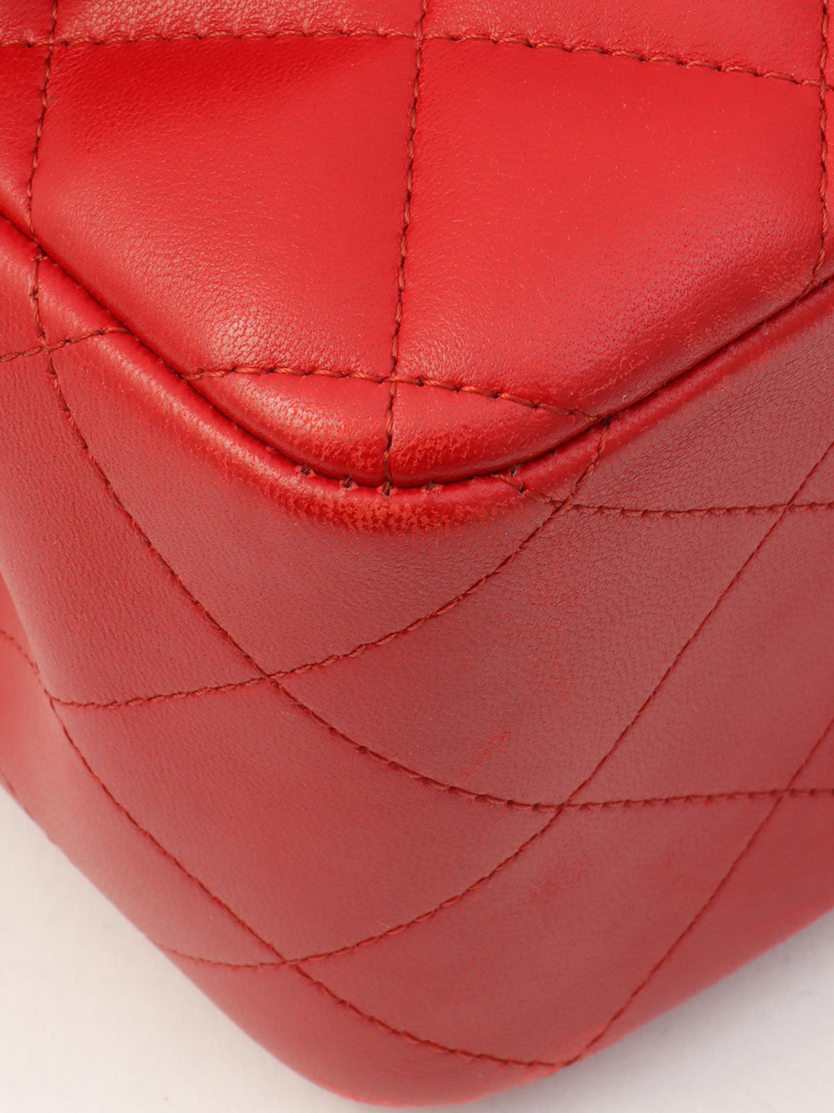 CC Turn-lock Chain Bag, Red, circa 2013